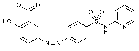 Sulfasalazine, chemical structure, molecular formula, Reference Standards